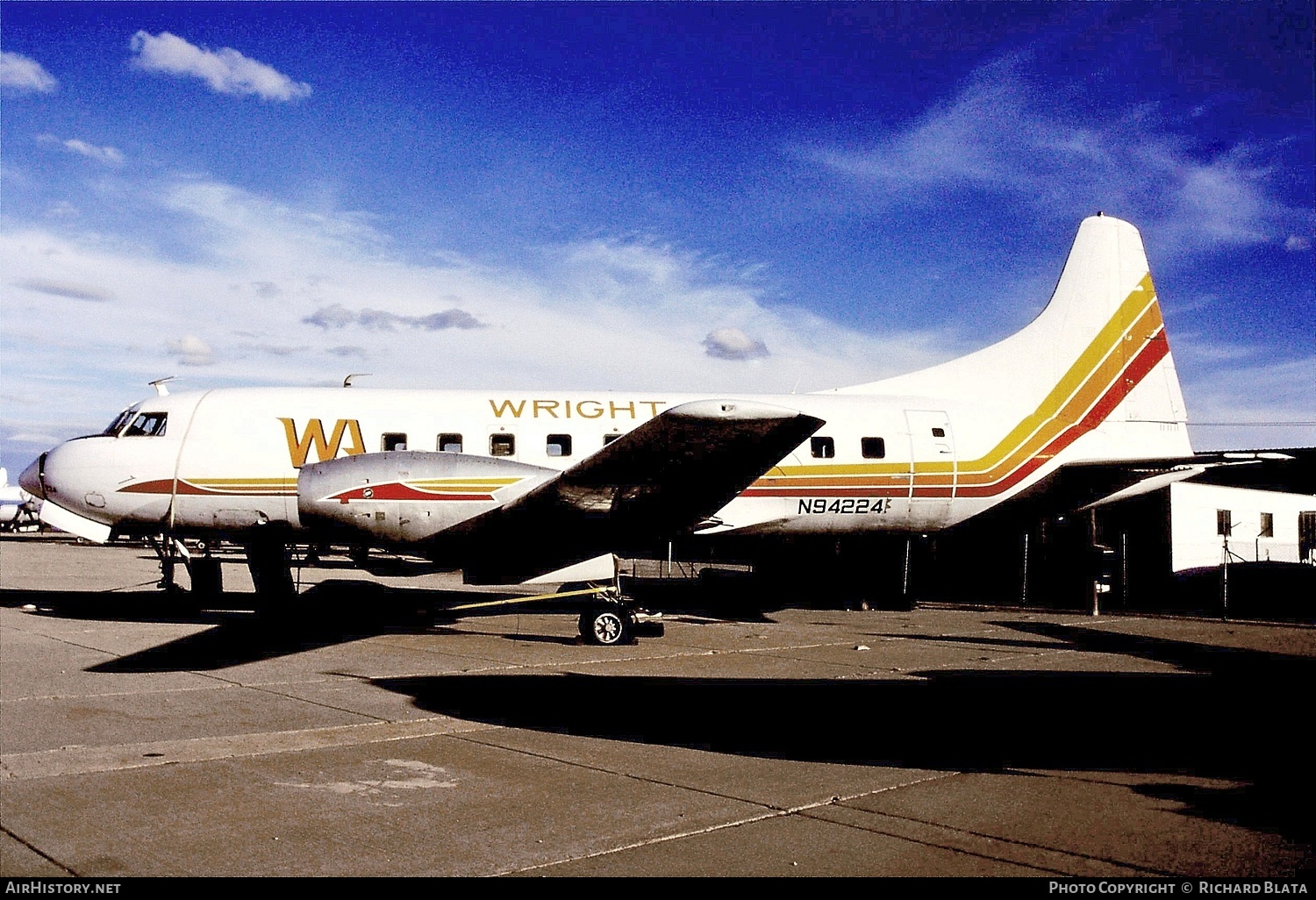 Aircraft Photo of N94224 | Convair 600 | Wright Air Lines | AirHistory.net #824334