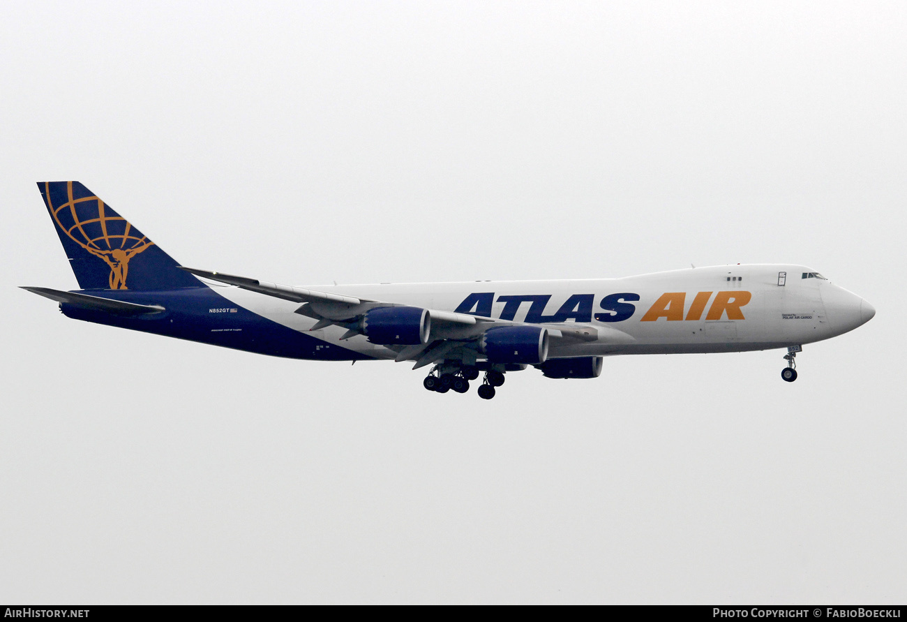 Aircraft Photo of N852GT | Boeing 747-87UF/SCD | Atlas Air | AirHistory.net #824335