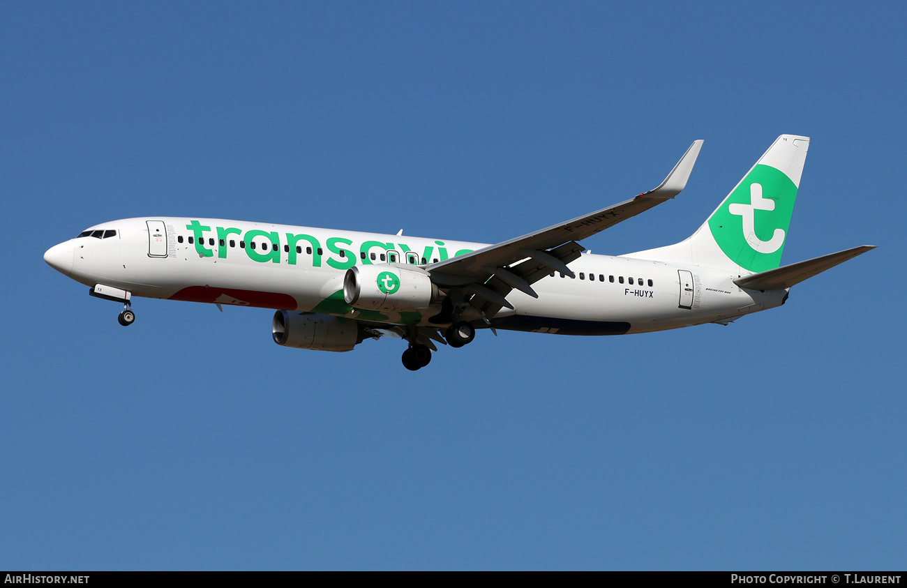 Aircraft Photo of F-HUYX | Boeing 737-8GP | Transavia | AirHistory.net #824337