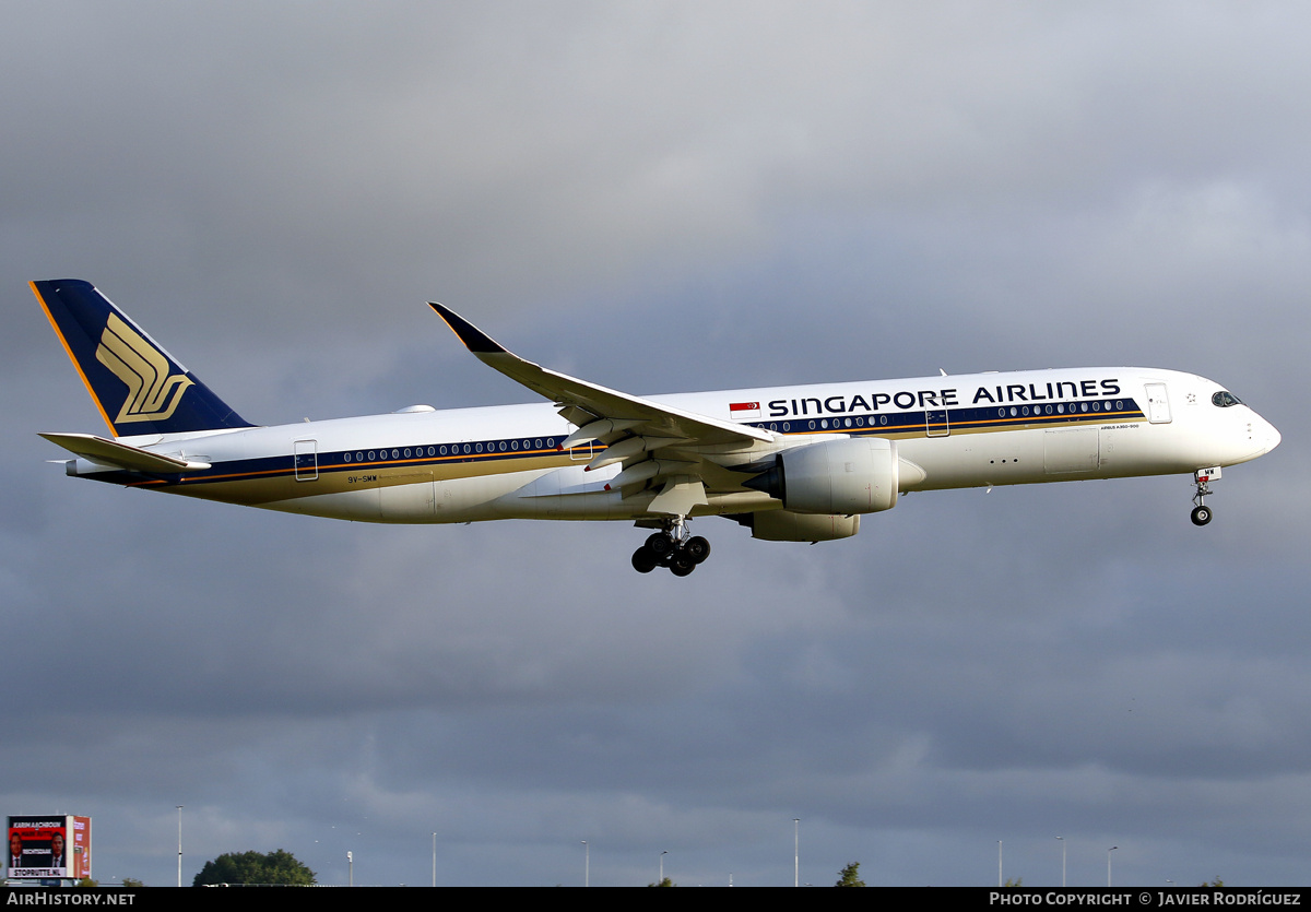 Aircraft Photo of 9V-SMW | Airbus A350-941 | Singapore Airlines | AirHistory.net #824371