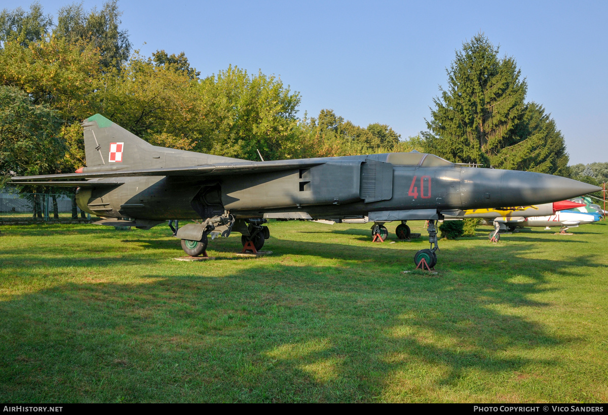 Aircraft Photo of 40 | Mikoyan-Gurevich MiG-23MF | Poland - Air Force | AirHistory.net #824398