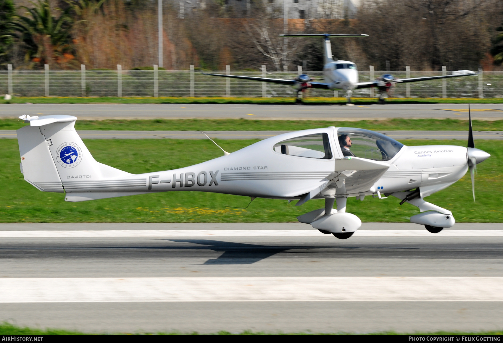 Aircraft Photo of F-HBOX | Diamond DA40D Diamond Star TDI | Cannes Aviation Academy | AirHistory.net #824416