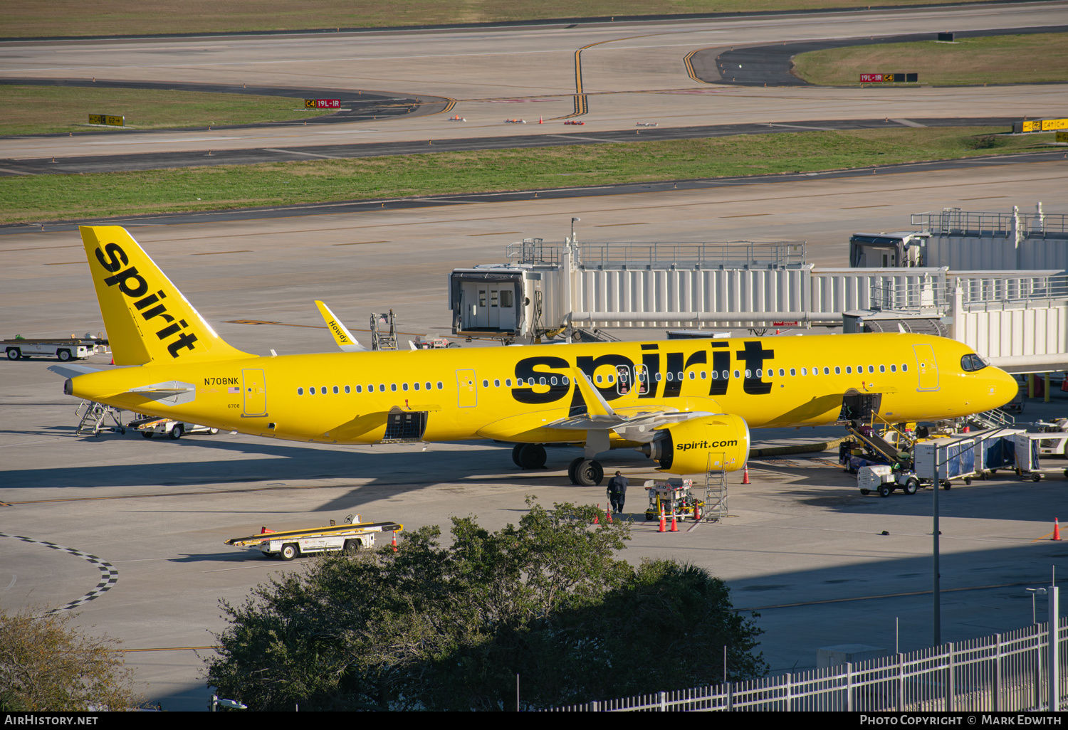 Aircraft Photo of N708NK | Airbus A321-271NX | Spirit Airlines | AirHistory.net #824471