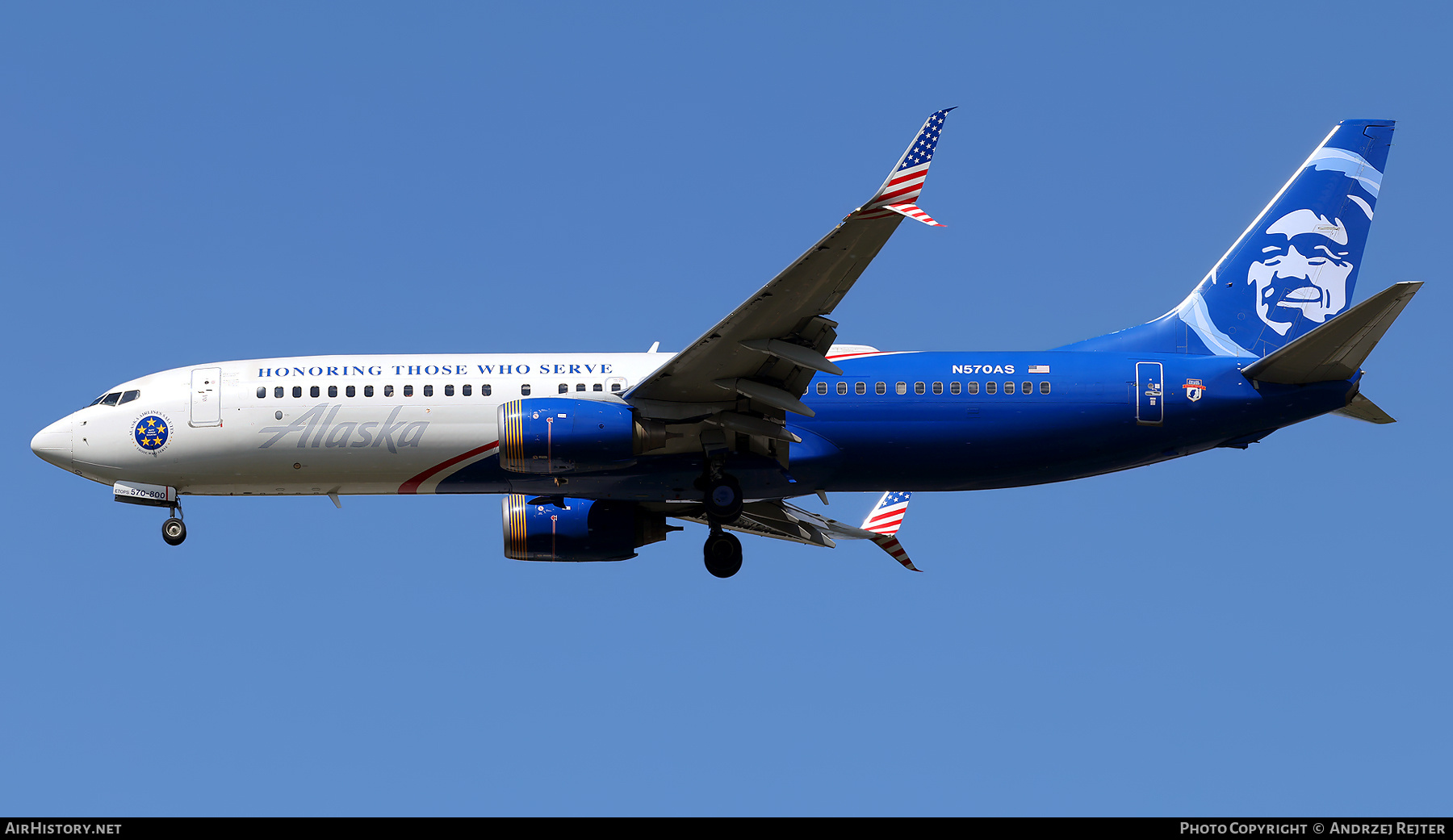 Aircraft Photo of N570AS | Boeing 737-890 | Alaska Airlines | AirHistory.net #824475