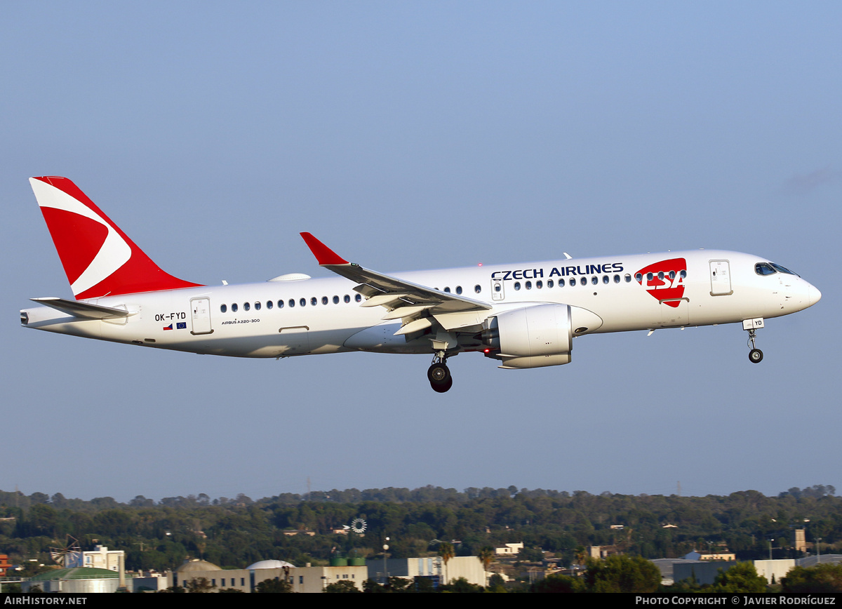 Aircraft Photo of OK-FYD | Airbus A220-300 (BD-500-1A11) | ČSA - Czech Airlines | AirHistory.net #824483
