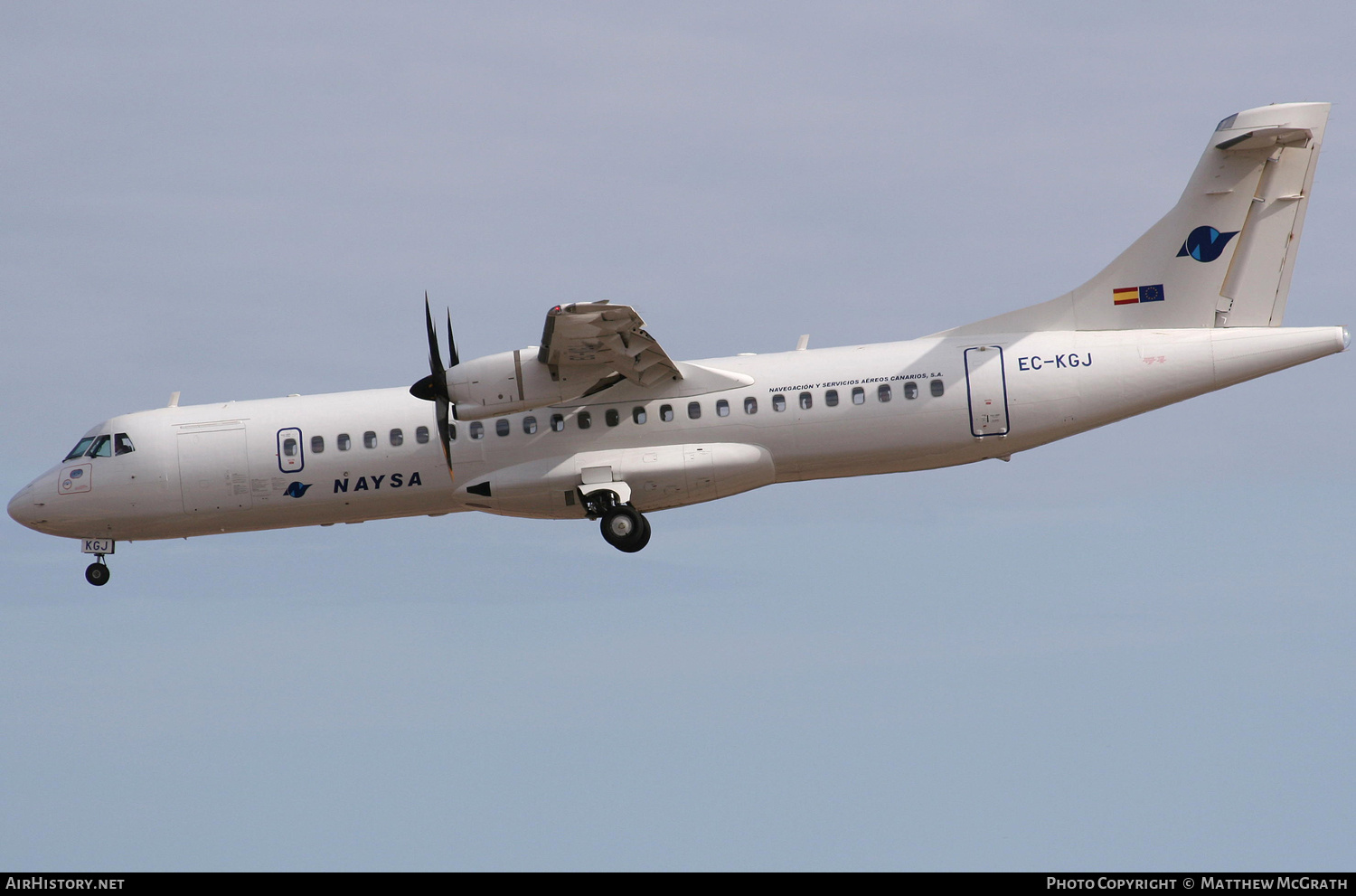 Aircraft Photo of EC-KGJ | ATR ATR-72-500 (ATR-72-212A) | Naysa - Navegación y Servicios Aéreos Canarios | AirHistory.net #824496