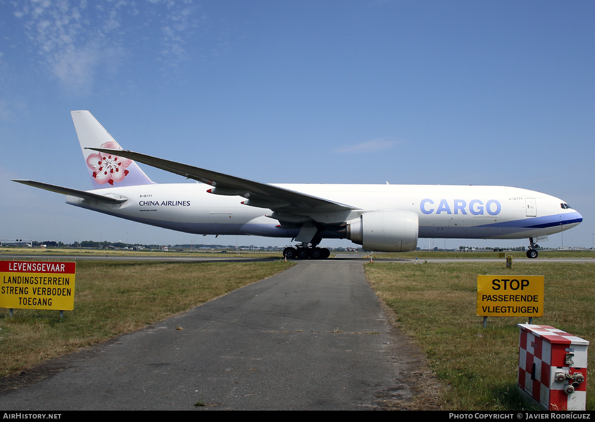 Aircraft Photo of B-18777 | Boeing 777-F | China Airlines Cargo | AirHistory.net #824502