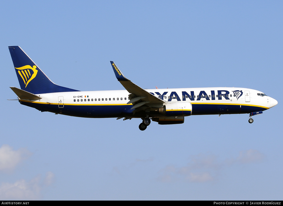 Aircraft Photo of EI-EME | Boeing 737-8AS | Ryanair | AirHistory.net #824522