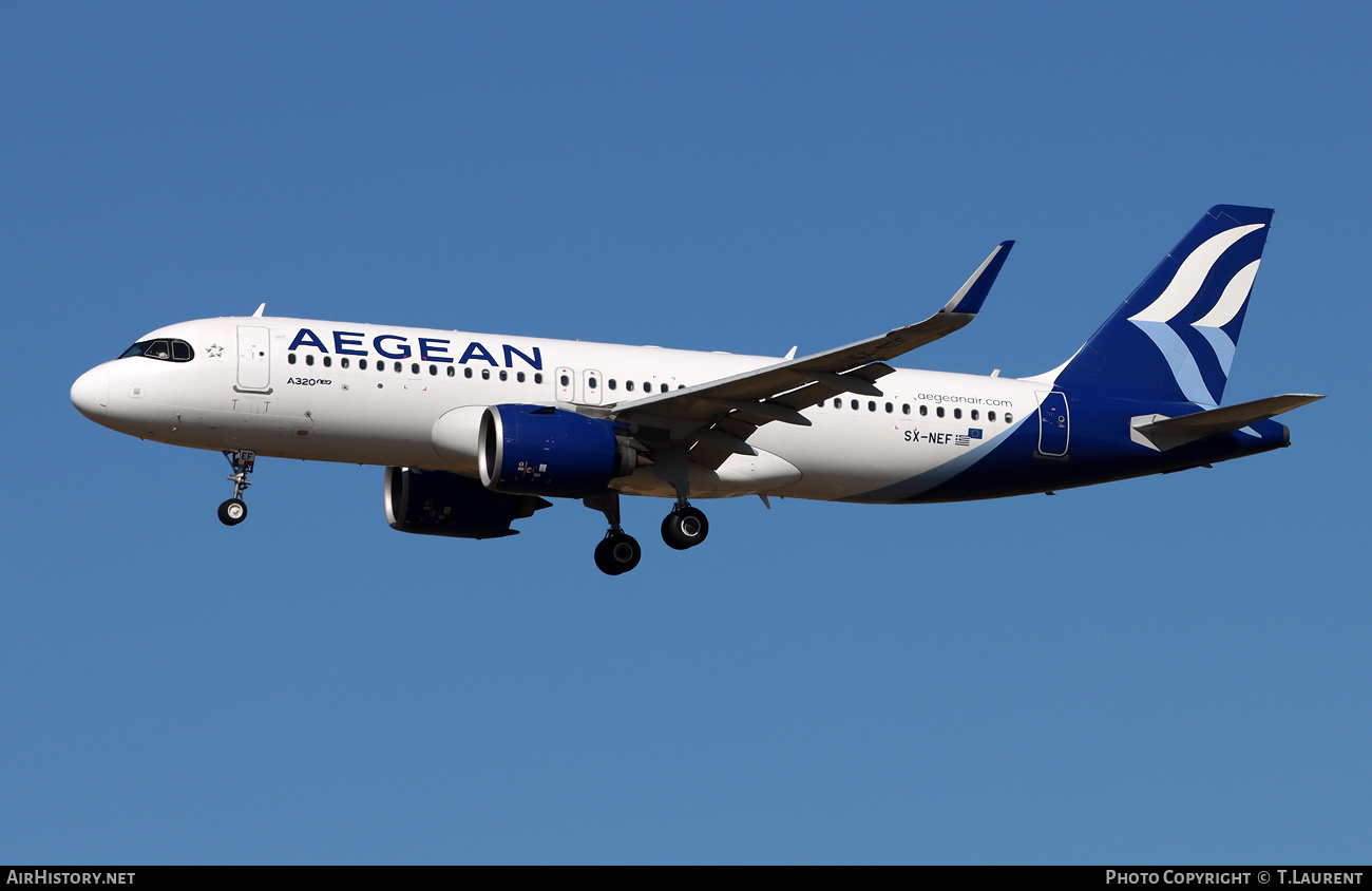 Aircraft Photo of SX-NEF | Airbus A320-271N | Aegean Airlines | AirHistory.net #824525
