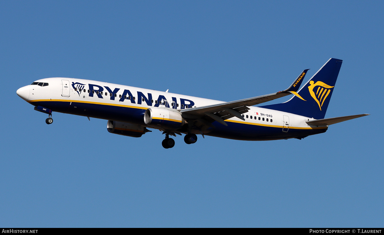 Aircraft Photo of 9H-QAQ | Boeing 737-8AS | Ryanair | AirHistory.net #824554