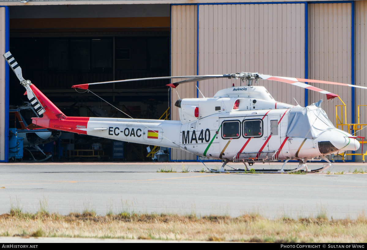 Aircraft Photo of EC-OAC | Bell 412HP | Avincis | AirHistory.net #824562