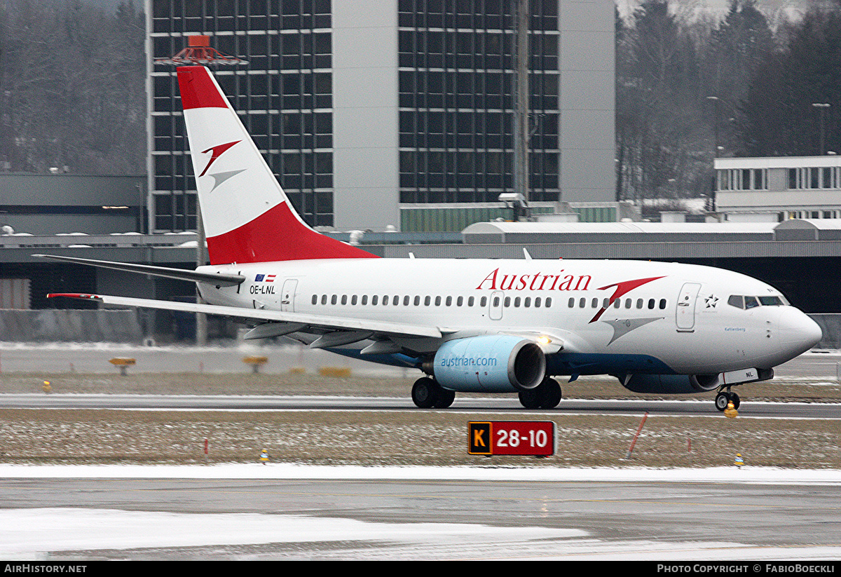 Aircraft Photo of OE-LNL | Boeing 737-6Z9 | Austrian Airlines | AirHistory.net #824584