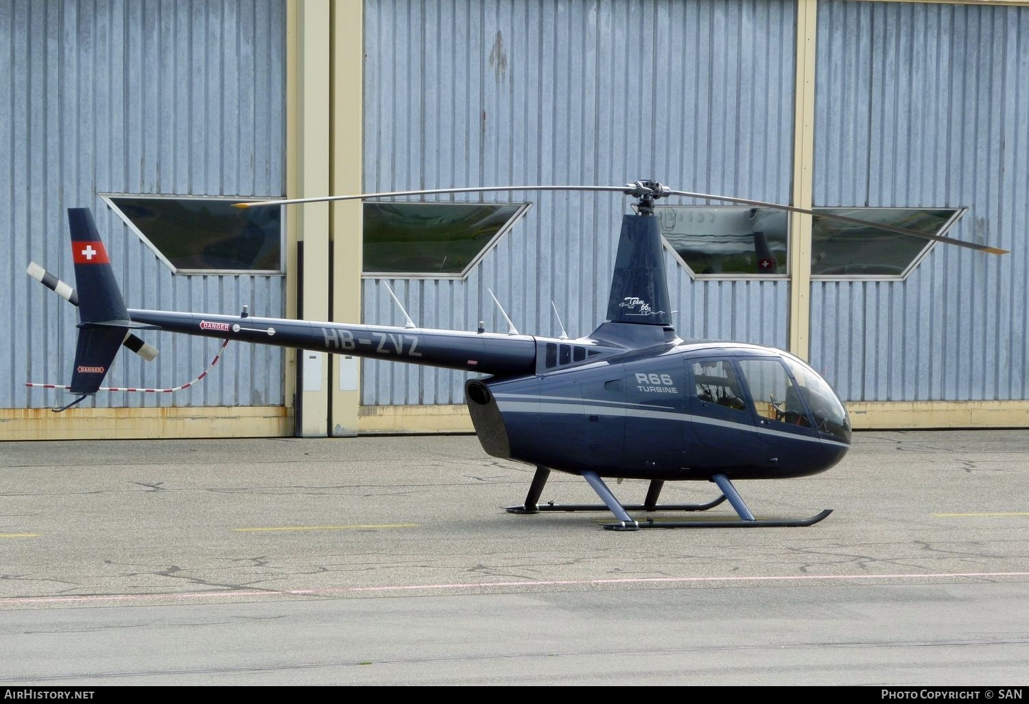 Aircraft Photo of HB-ZVZ | Robinson R-66 Turbine | Team 66 | AirHistory.net #824585