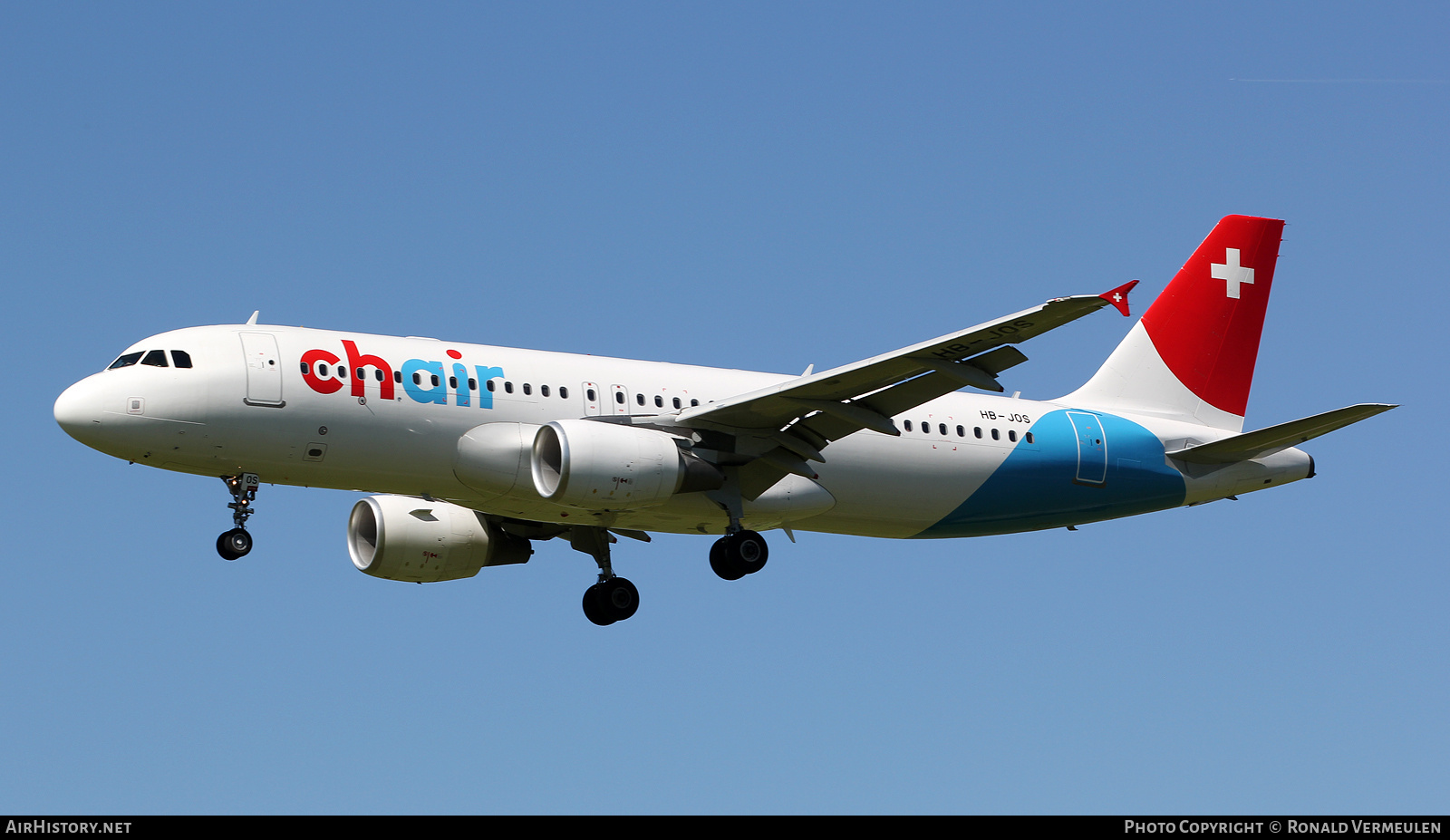 Aircraft Photo of HB-JOS | Airbus A320-214 | Chair Airlines | AirHistory.net #824594