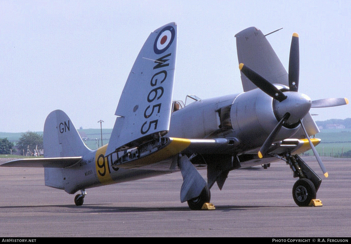 Aircraft Photo of WG655 | Hawker Sea Fury T20S | UK - Navy | AirHistory.net #824724