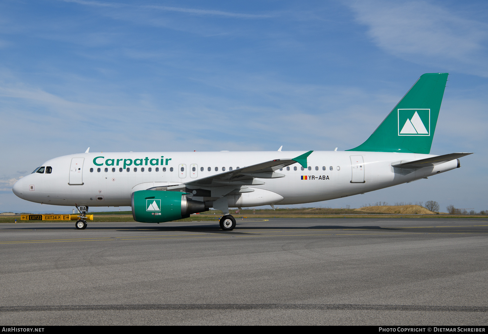 Aircraft Photo of YR-ABA | Airbus A319-111 | Carpatair | AirHistory.net #824737