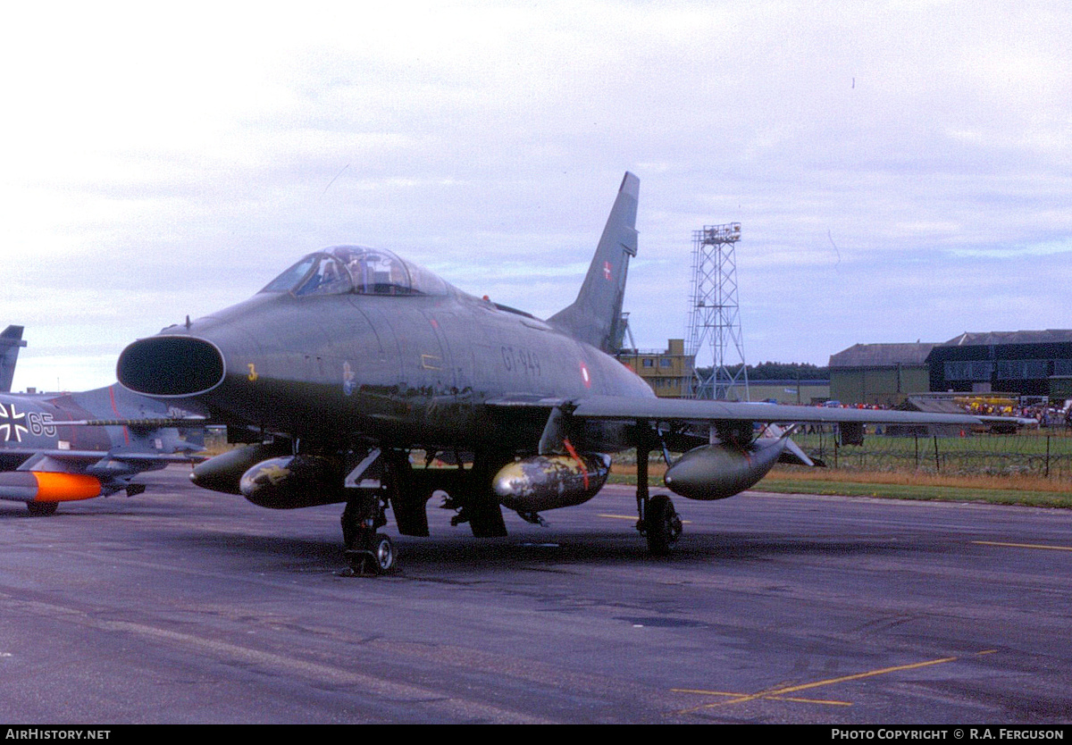 Aircraft Photo of GT-949 | North American TF-100F Super Sabre | Denmark - Air Force | AirHistory.net #824774