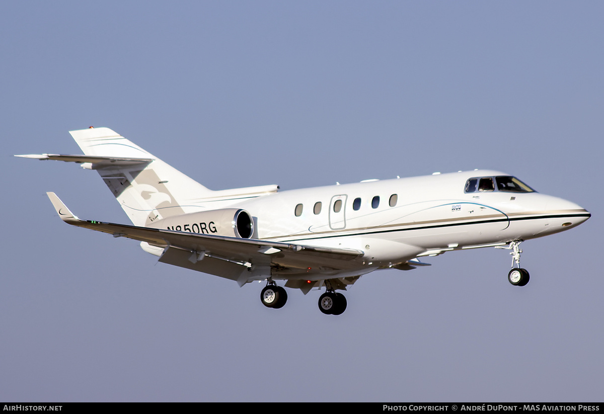 Aircraft Photo of N850RG | Hawker Beechcraft 800XP | AirHistory.net #824791