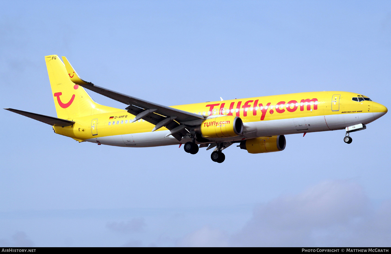 Aircraft Photo of D-AHFQ | Boeing 737-8K5 | TUIfly | AirHistory.net #824794