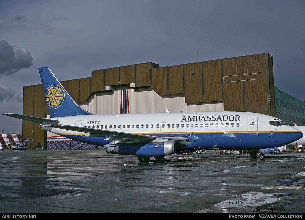 Aircraft Photo of G-BFVB | Boeing 737-204/Adv | Ambassador Airways | AirHistory.net #824803