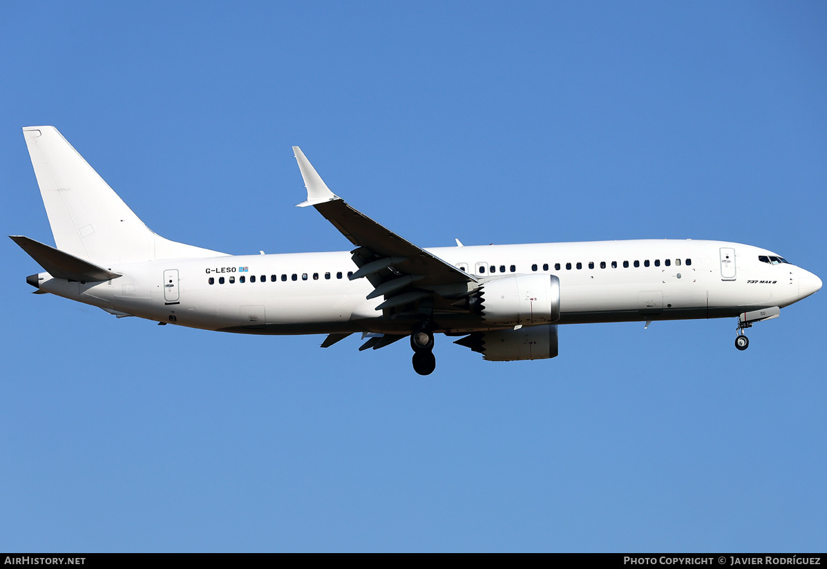 Aircraft Photo of G-LESO | Boeing 737-8 Max 8 | AirHistory.net #824805