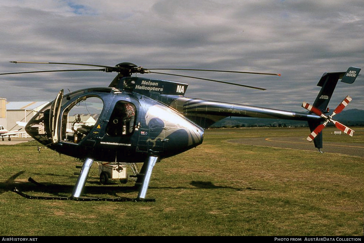 Aircraft Photo of ZK-HNA / NA | McDonnell Douglas MD-500E (369E) | Nelson Helicopters | AirHistory.net #824809