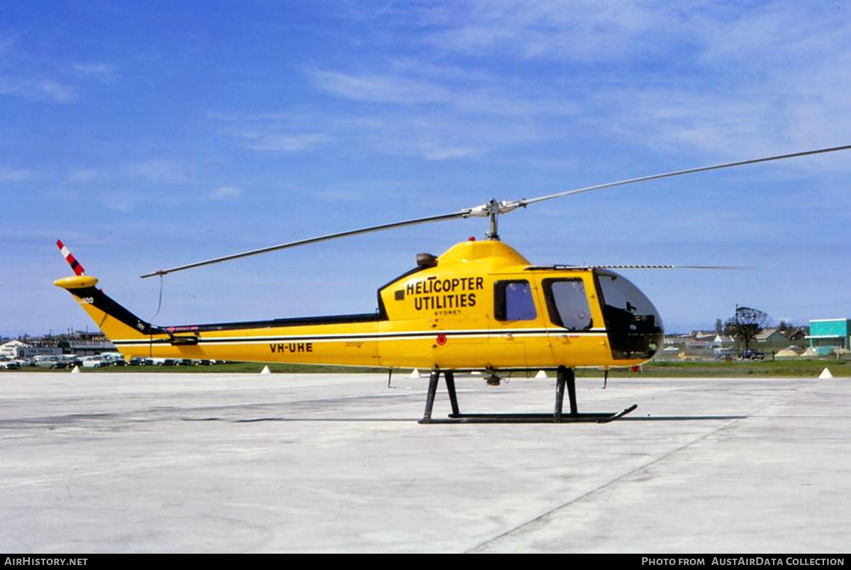 Aircraft Photo of VH-UHE | Fairchild Hiller FH-1100 | Helicopter Utilities | AirHistory.net #824825