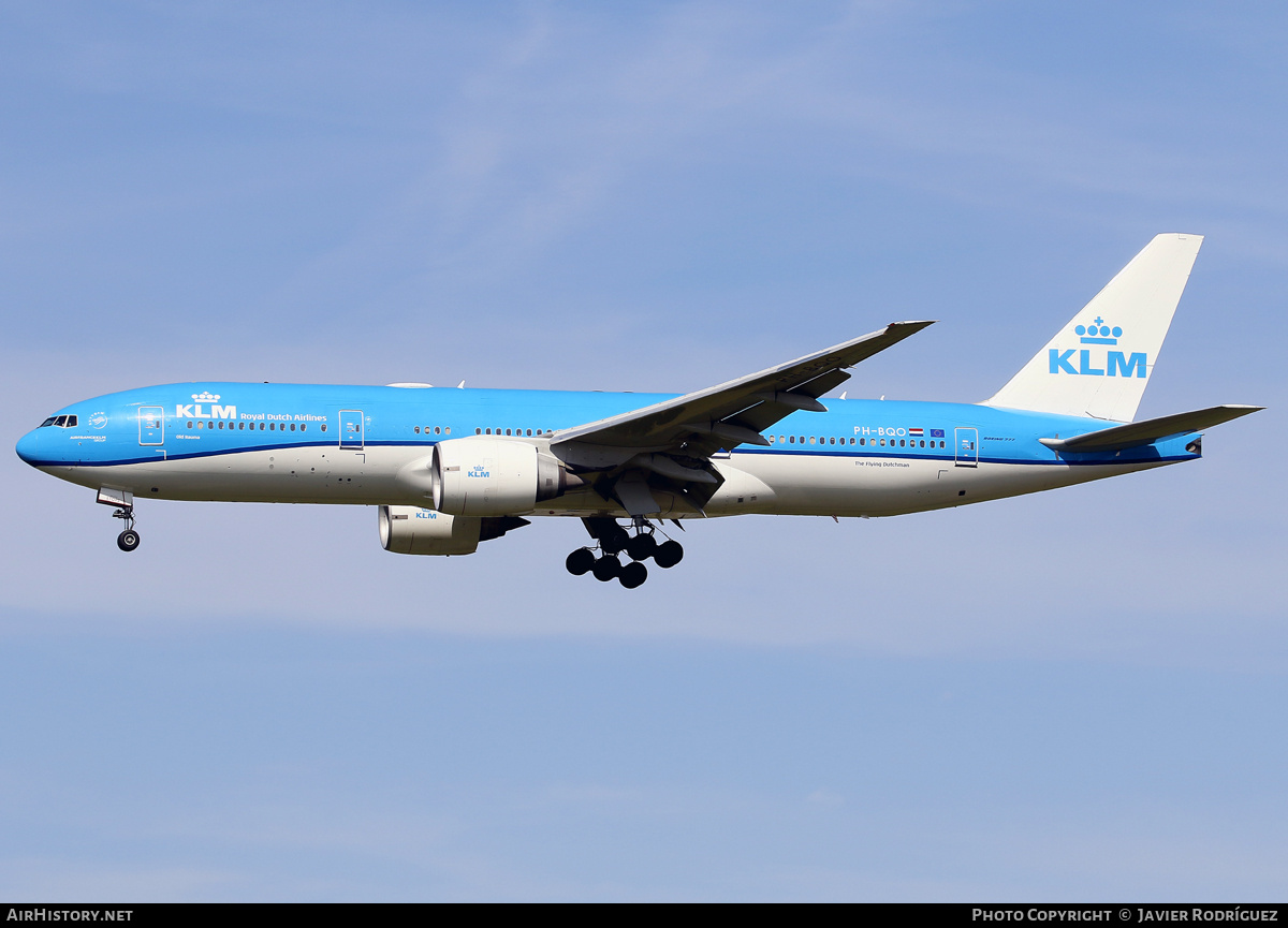 Aircraft Photo of PH-BQO | Boeing 777-206/ER | KLM - Royal Dutch Airlines | AirHistory.net #824826