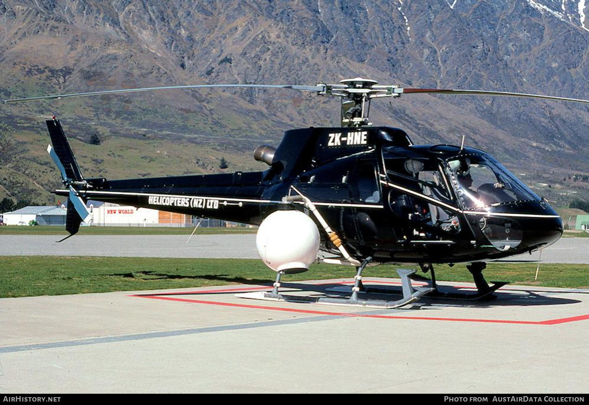 Aircraft Photo of ZK-HNE | Aerospatiale AS-350B-2 Ecureuil | Helicopters NZ | AirHistory.net #824829