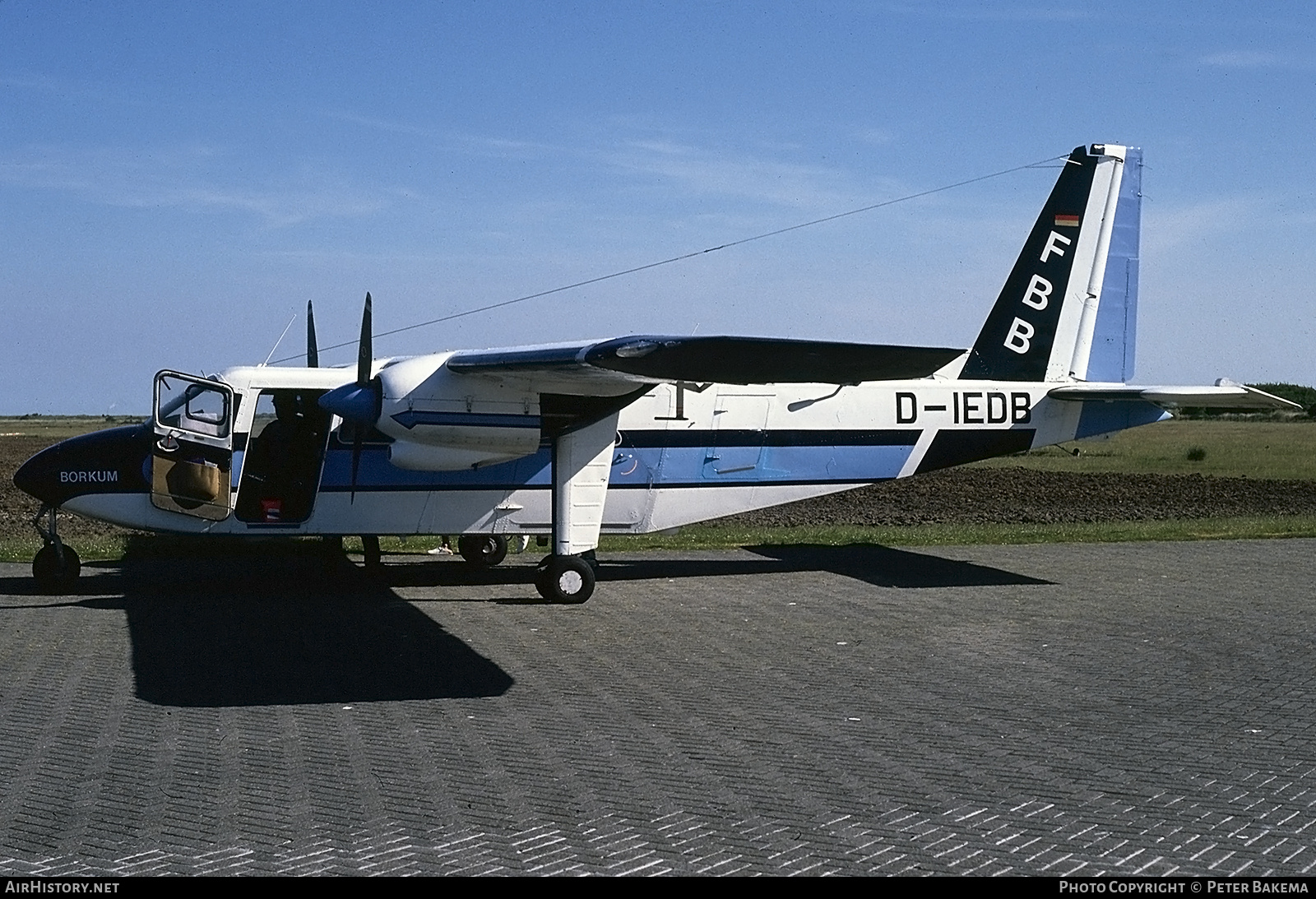 Aircraft Photo of D-IEDB | Britten-Norman BN-2A-8 Islander | FBB Charter- und Flugbetriebs | AirHistory.net #824875