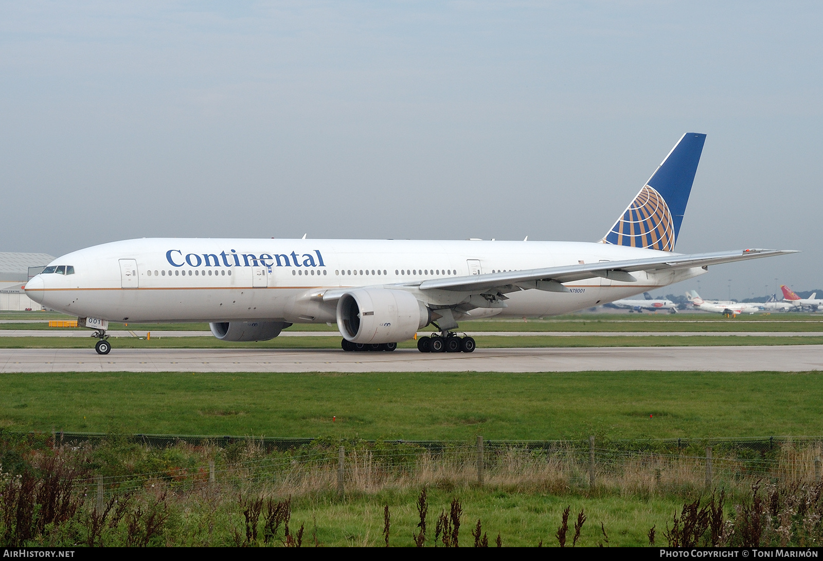 Aircraft Photo of N78001 | Boeing 777-224/ER | Continental Airlines | AirHistory.net #824888