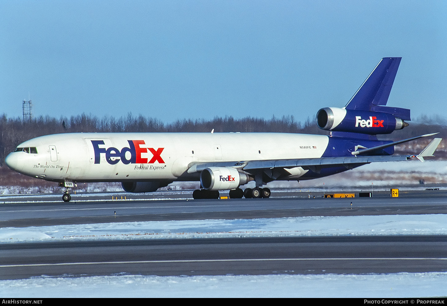 Aircraft Photo of N586FE | McDonnell Douglas MD-11/F | Fedex - Federal Express | AirHistory.net #824902