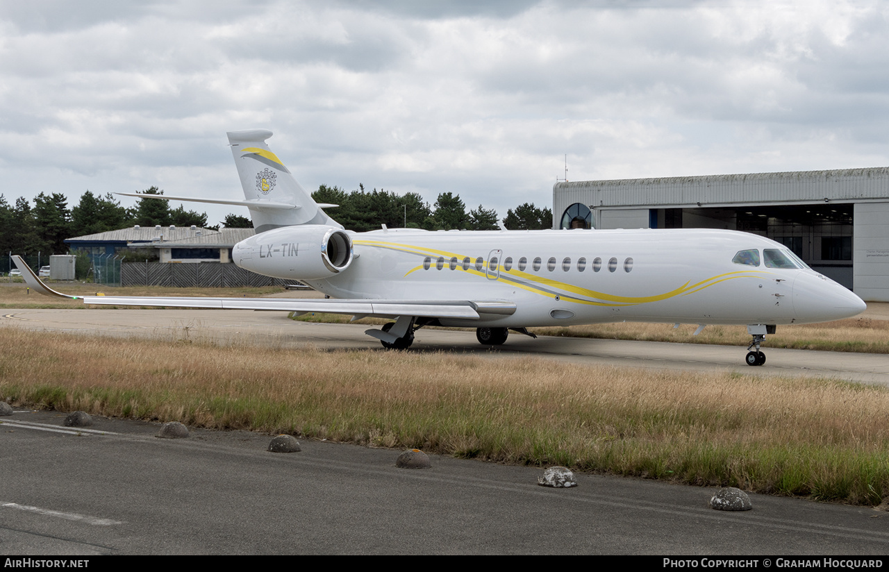 Aircraft Photo of LX-TIN | Dassault Falcon 6X | AirHistory.net #824908