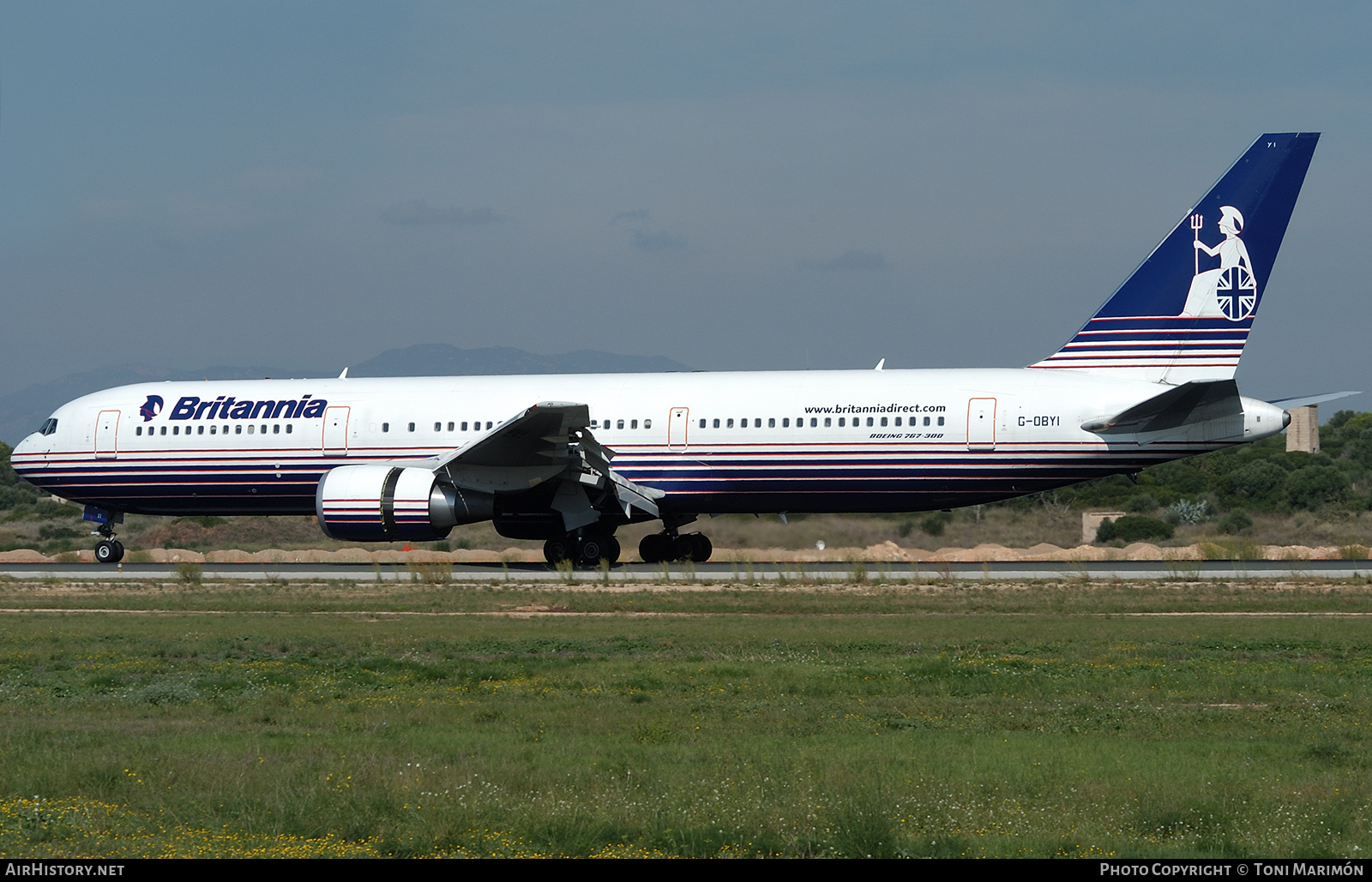 Aircraft Photo of G-OBYI | Boeing 767-304/ER | Britannia Airways | AirHistory.net #824944