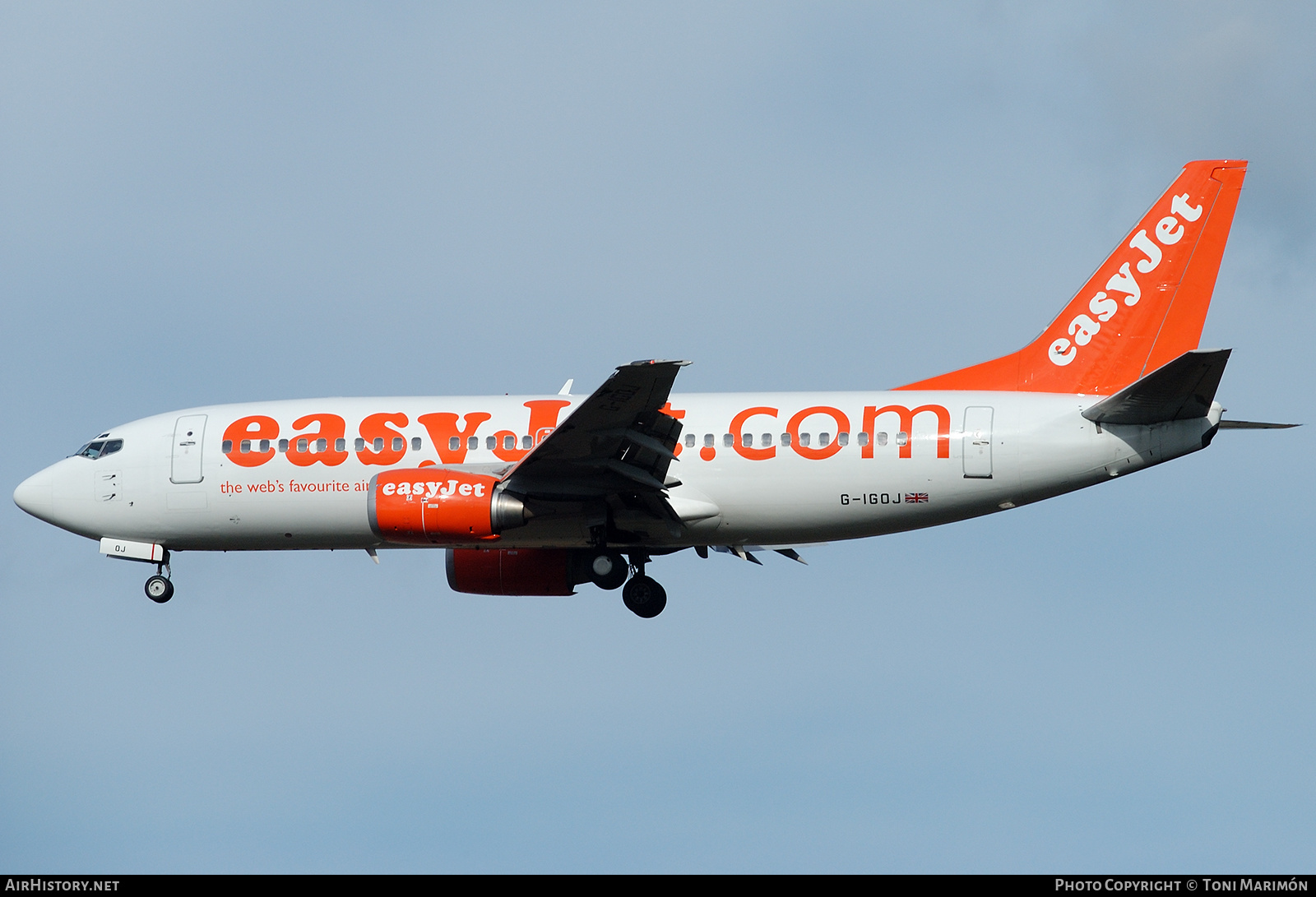 Aircraft Photo of G-IGOJ | Boeing 737-36N | EasyJet | AirHistory.net #824948