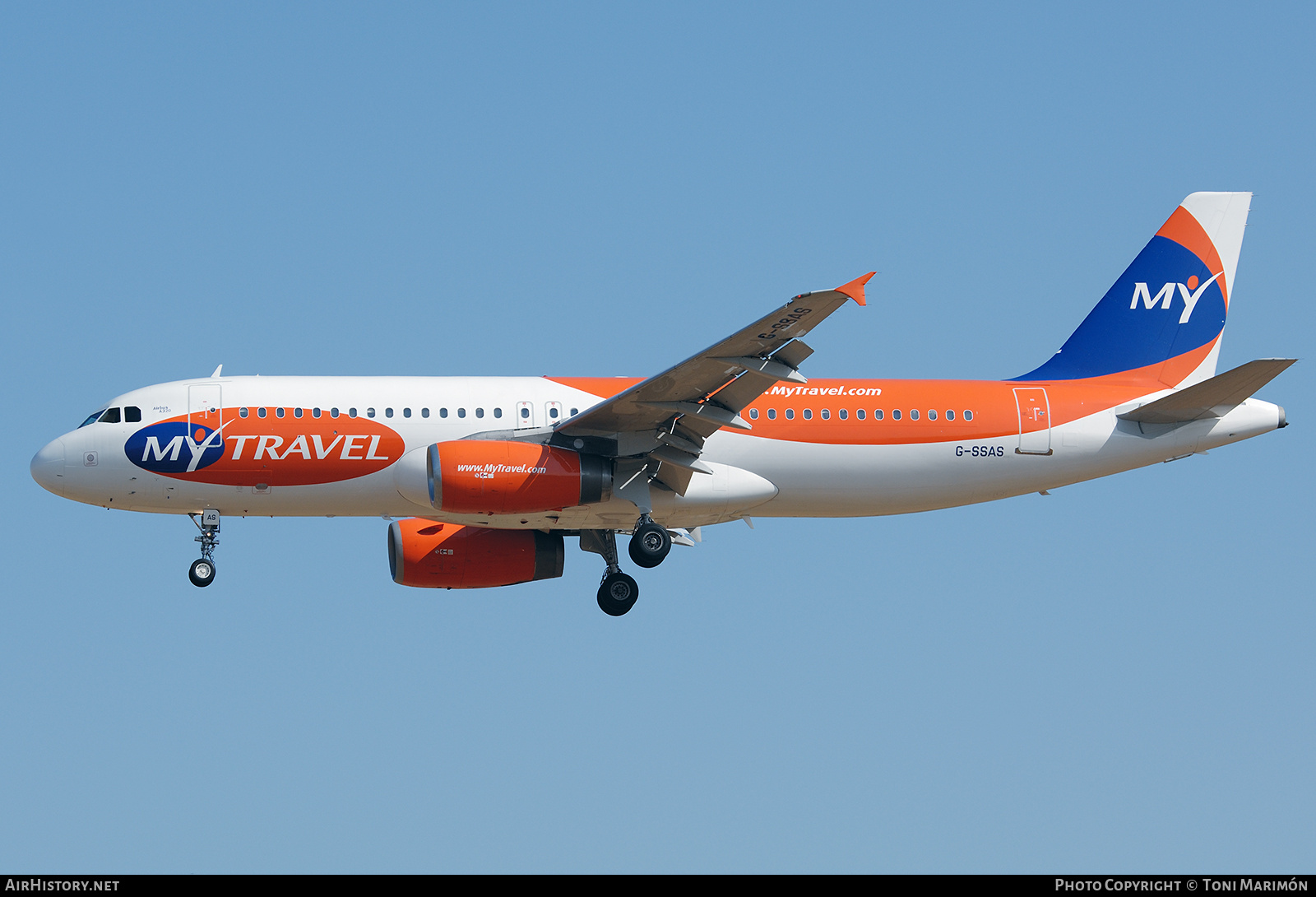 Aircraft Photo of G-SSAS | Airbus A320-231 | MyTravel Airways | AirHistory.net #824951