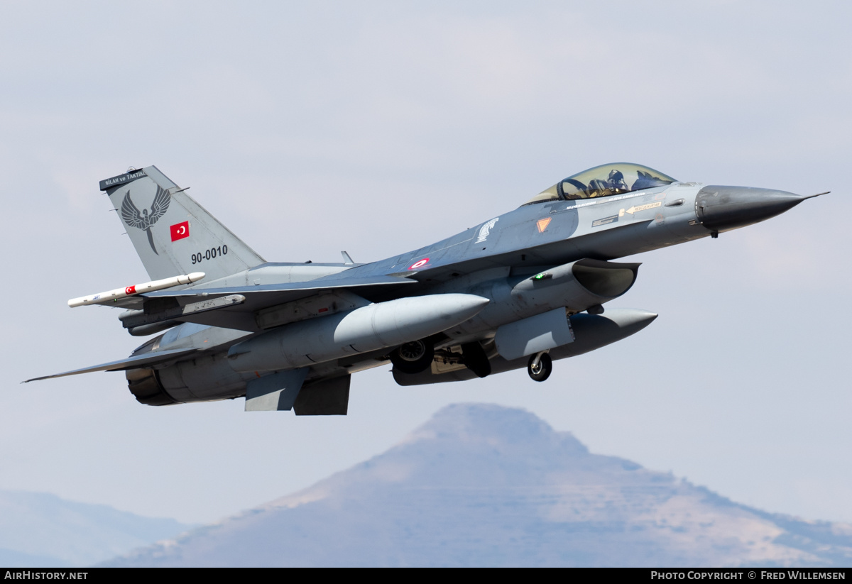 Aircraft Photo of 90-0010 | General Dynamics F-16CG Fighting Falcon | Turkey - Air Force | AirHistory.net #824995