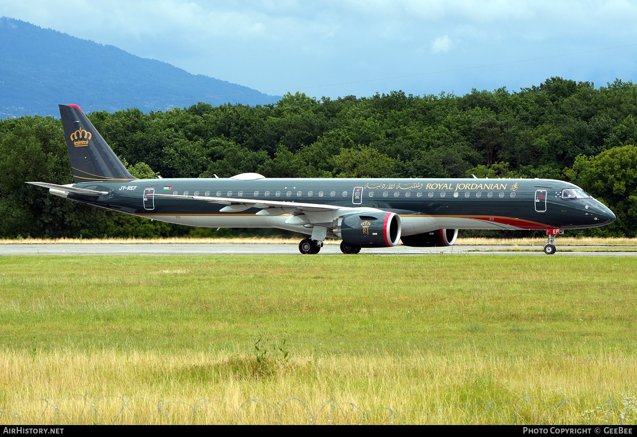 Aircraft Photo of JY-REF | Embraer 195-E2 (ERJ-190-400 STD) | Royal Jordanian Airlines | AirHistory.net #825013