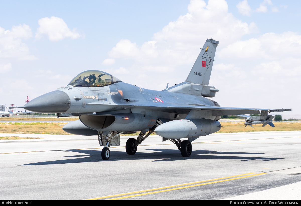 Aircraft Photo of 90-0006 | General Dynamics F-16C Fighting Falcon | Turkey - Air Force | AirHistory.net #825015