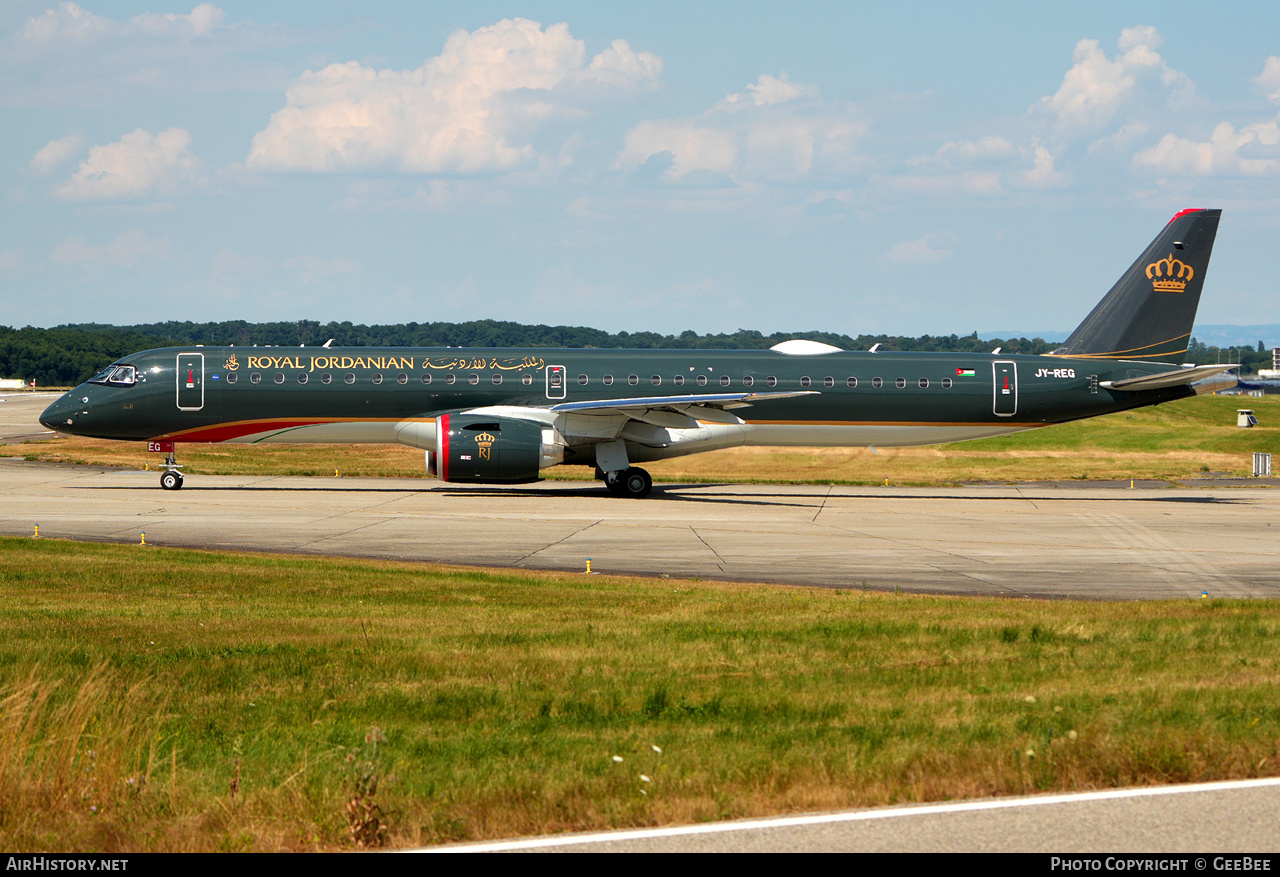 Aircraft Photo of JY-REG | Embraer 195-E2 (ERJ-190-400) | Royal Jordanian Airlines | AirHistory.net #825020