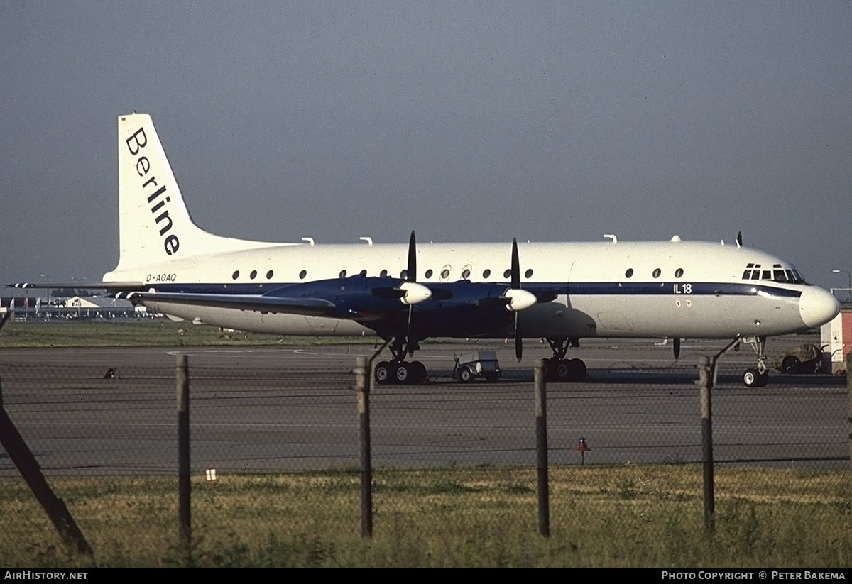 Aircraft Photo of D-AOAQ | Ilyushin Il-18D | BerLine | AirHistory.net #825036
