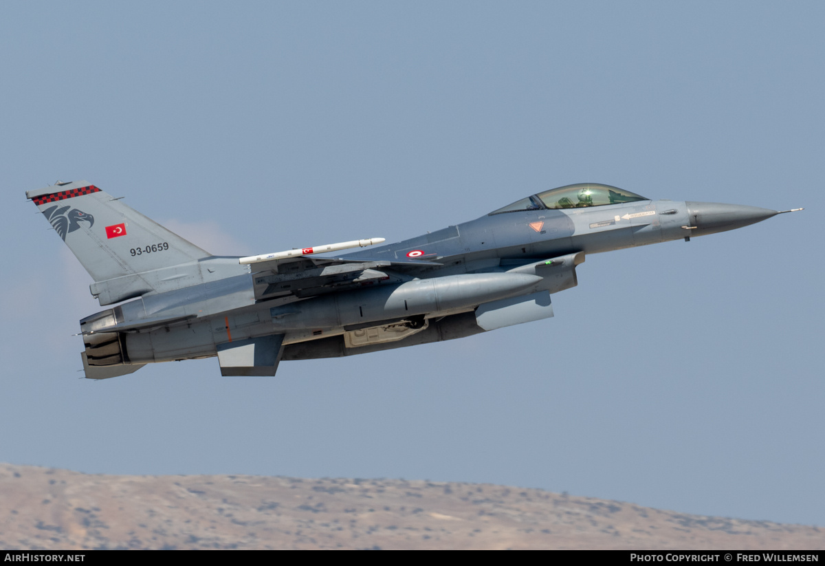 Aircraft Photo of 93-0659 | General Dynamics F-16C Fighting Falcon | Turkey - Air Force | AirHistory.net #825045