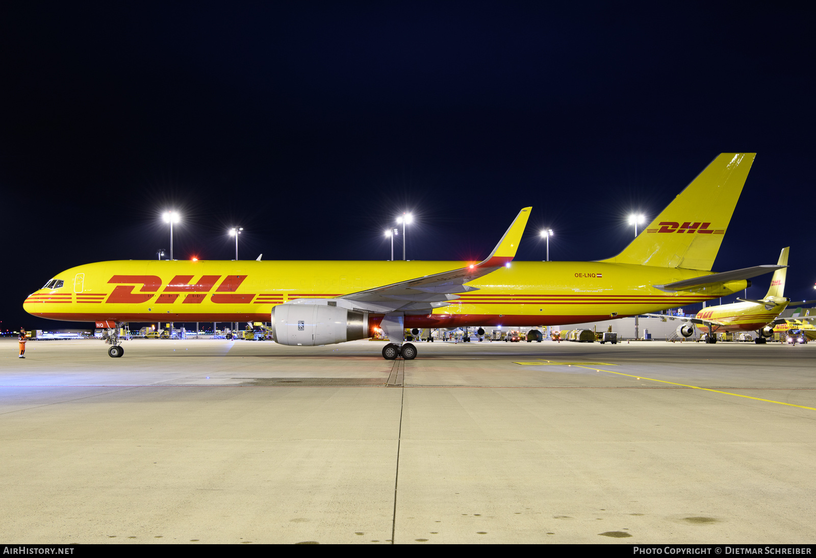 Aircraft Photo of OE-LNQ | Boeing 757-223(PCF) | DHL International | AirHistory.net #825077