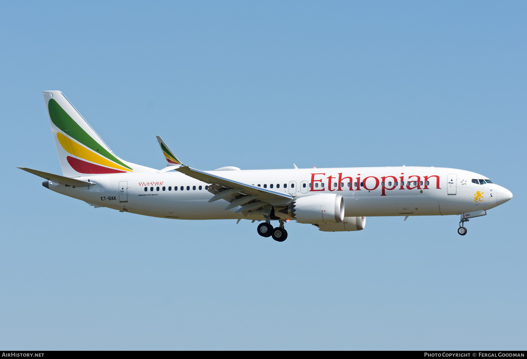 Aircraft Photo of ET-BAK | Boeing 737-8 Max 8 | Ethiopian Airlines | AirHistory.net #825081