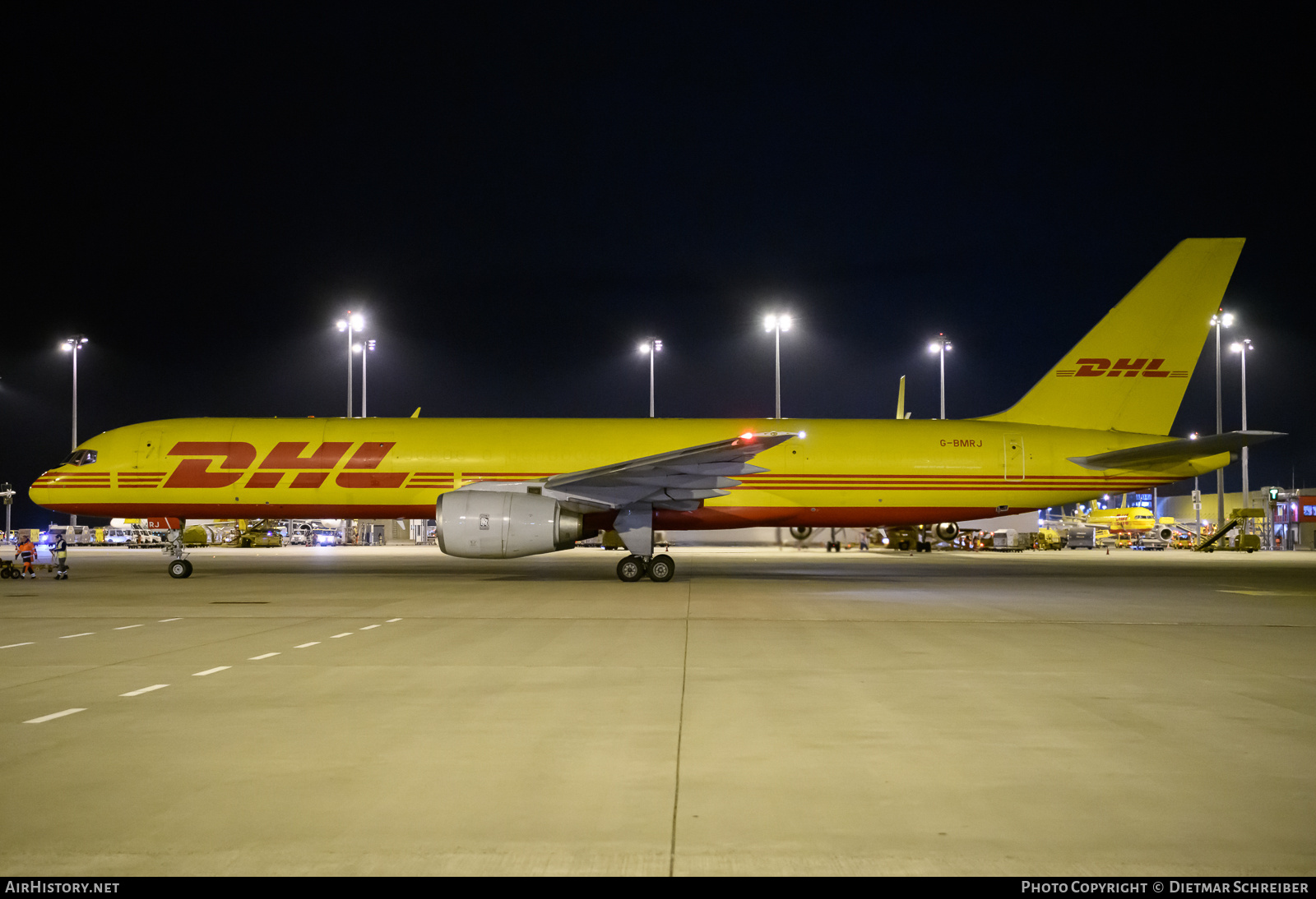 Aircraft Photo of G-BMRJ | Boeing 757-236/SF | DHL International | AirHistory.net #825084