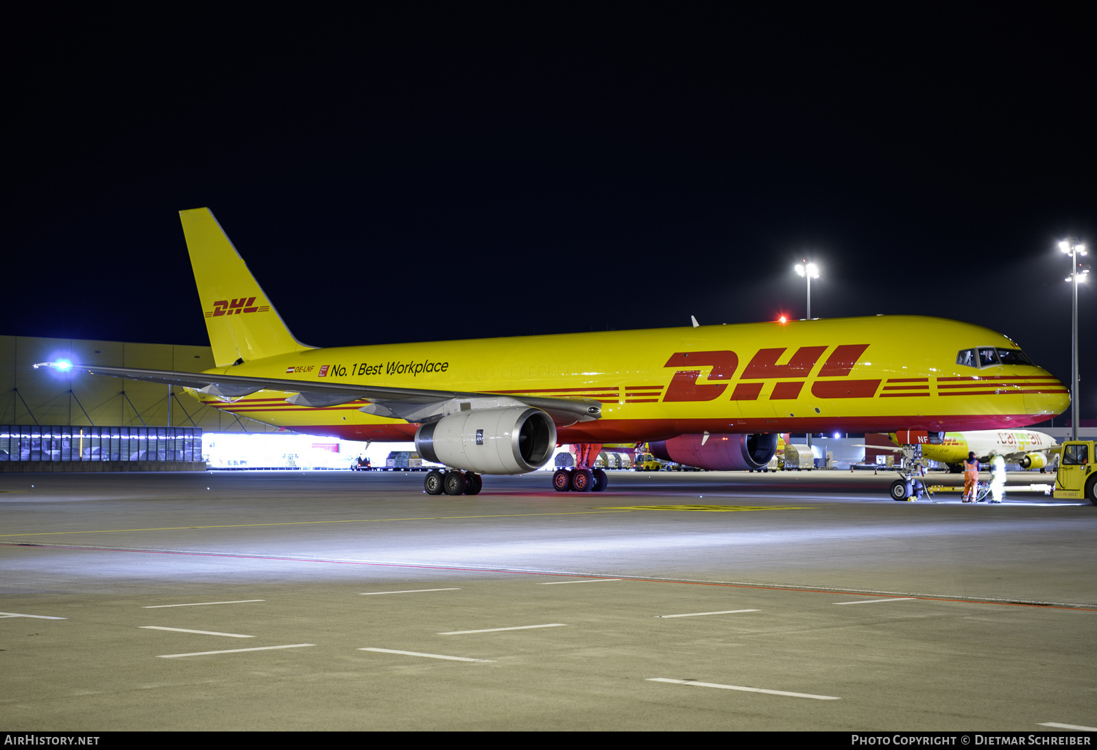 Aircraft Photo of OE-LNF | Boeing 757-236(PCF) | DHL International | AirHistory.net #825101