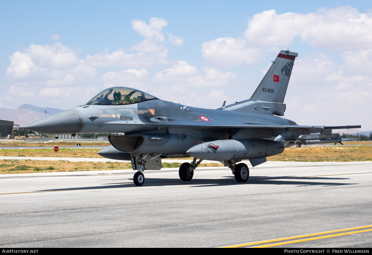 Aircraft Photo of 93-0659 | General Dynamics F-16C Fighting Falcon | Turkey - Air Force | AirHistory.net #825103