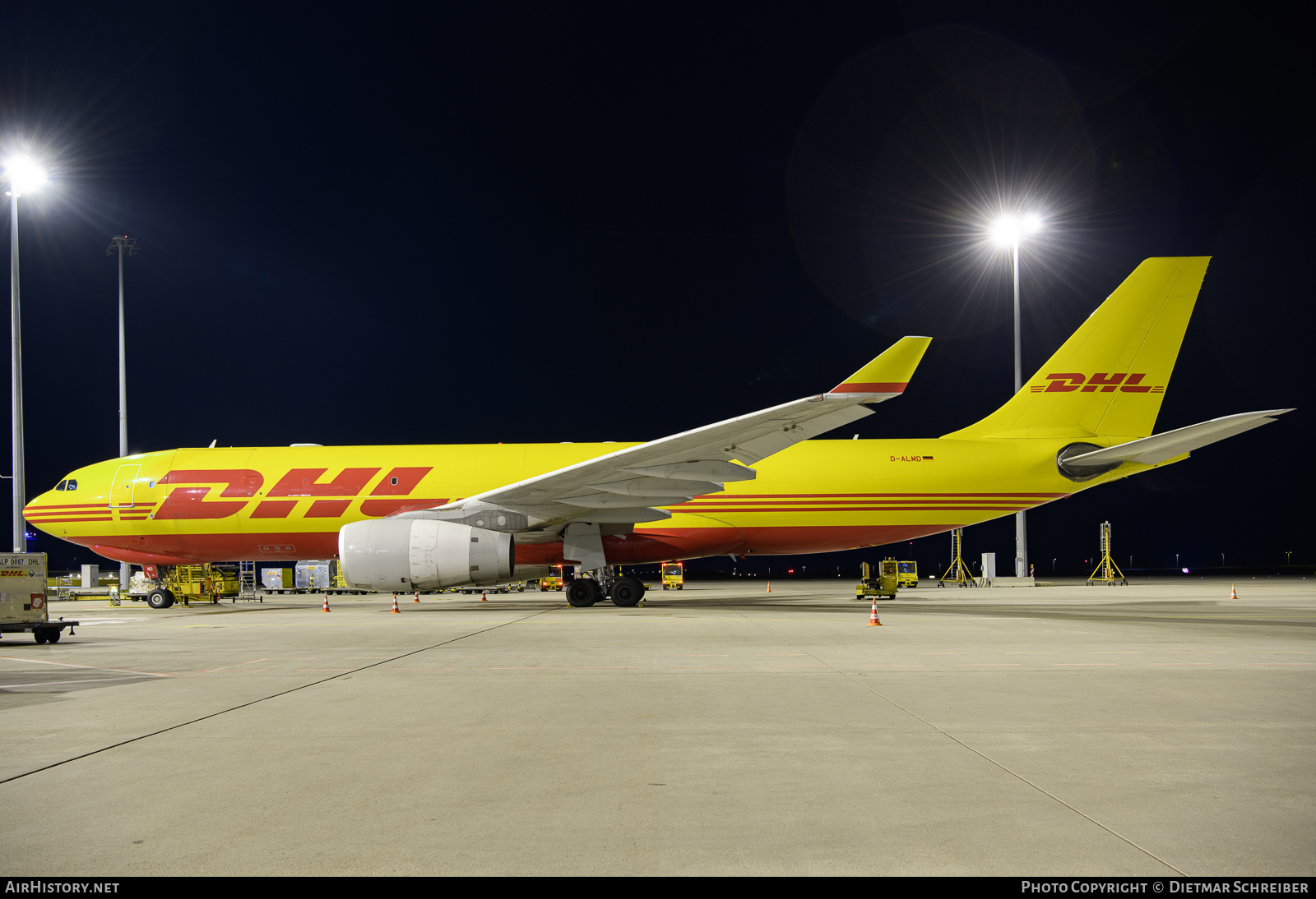 Aircraft Photo of D-ALMD | Airbus A330-243F | DHL International | AirHistory.net #825126