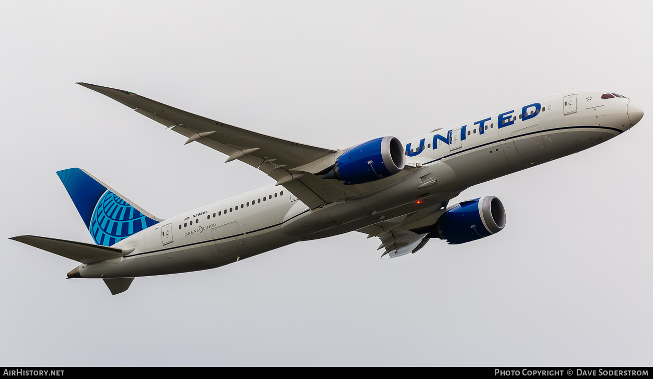 Aircraft Photo of N29985 | Boeing 787-9 Dreamliner | United Airlines | AirHistory.net #825229