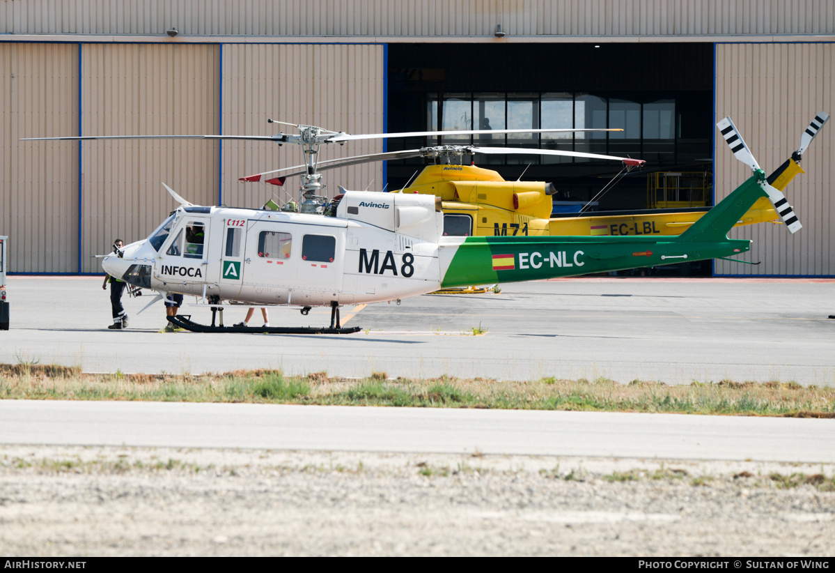 Aircraft Photo of EC-NLC | Bell 212 Twin Two-Twelve | INFOCA - Incendios Forestales de Andalucía | AirHistory.net #825255